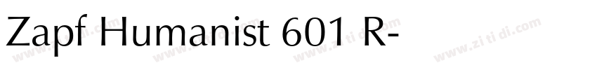 Zapf Humanist 601 R字体转换